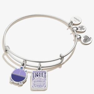 ALEX + ANI WILLY WONKA ‘VIOLET’ DUO CHARM BRACELET